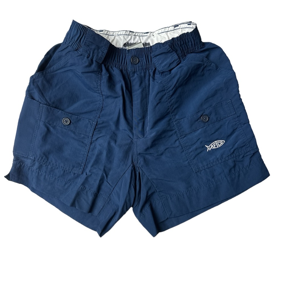 🌊AFTCO Boys Original Fishing Short in Navy. Size 26.